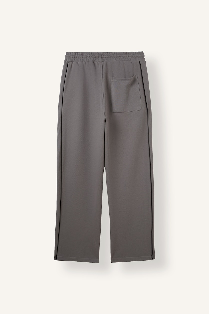 Man Grey Wide Leg Sweatpants
