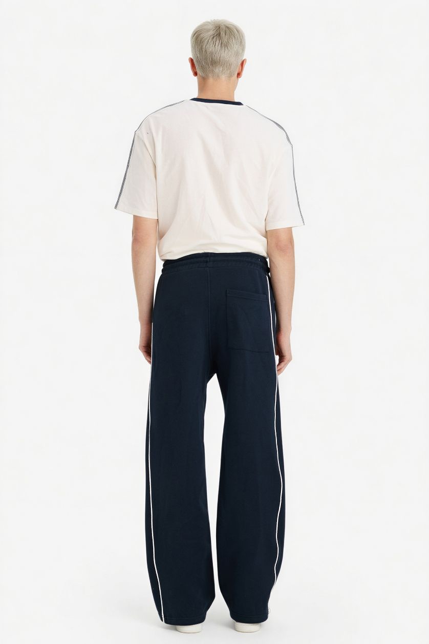MAN NAVY Wide Leg Sweatpants