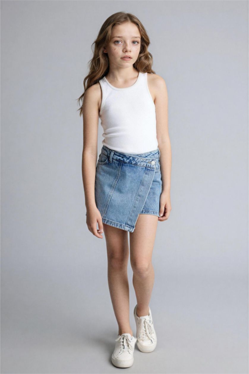 Girls & Teens Blue Girl Denim Skort