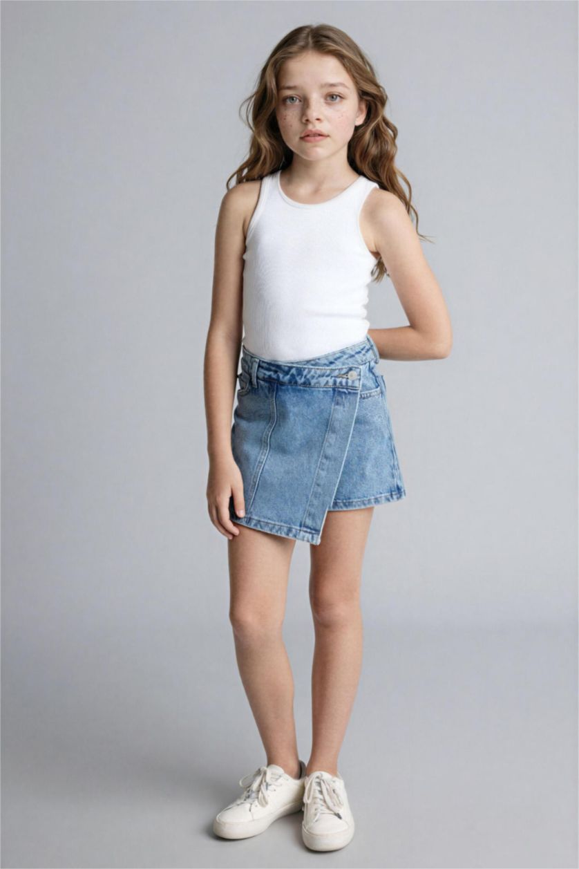 Girls & Teens Blue Girl Denim Skort