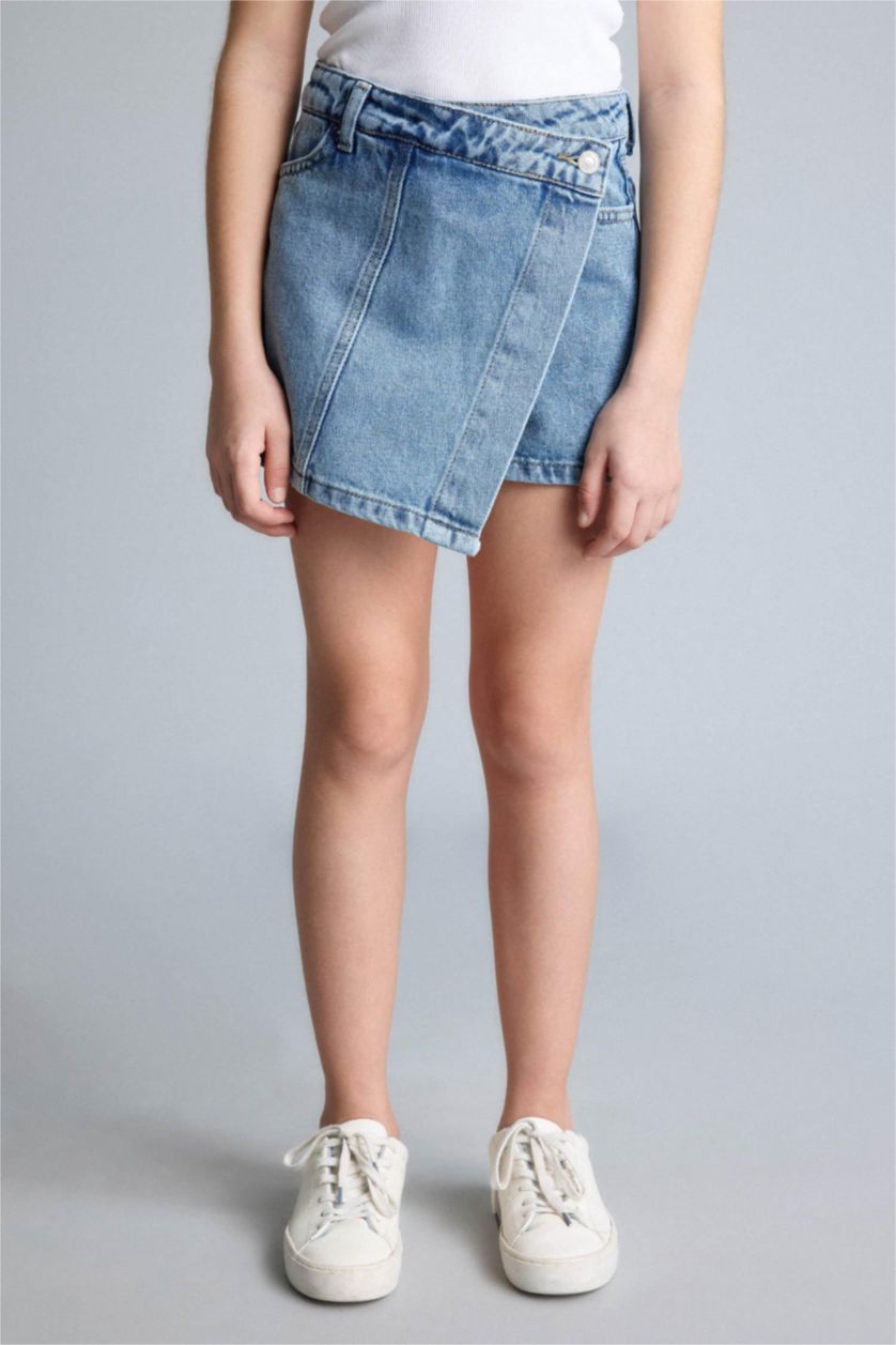 Girls & Teens Blue Girl Denim Skort