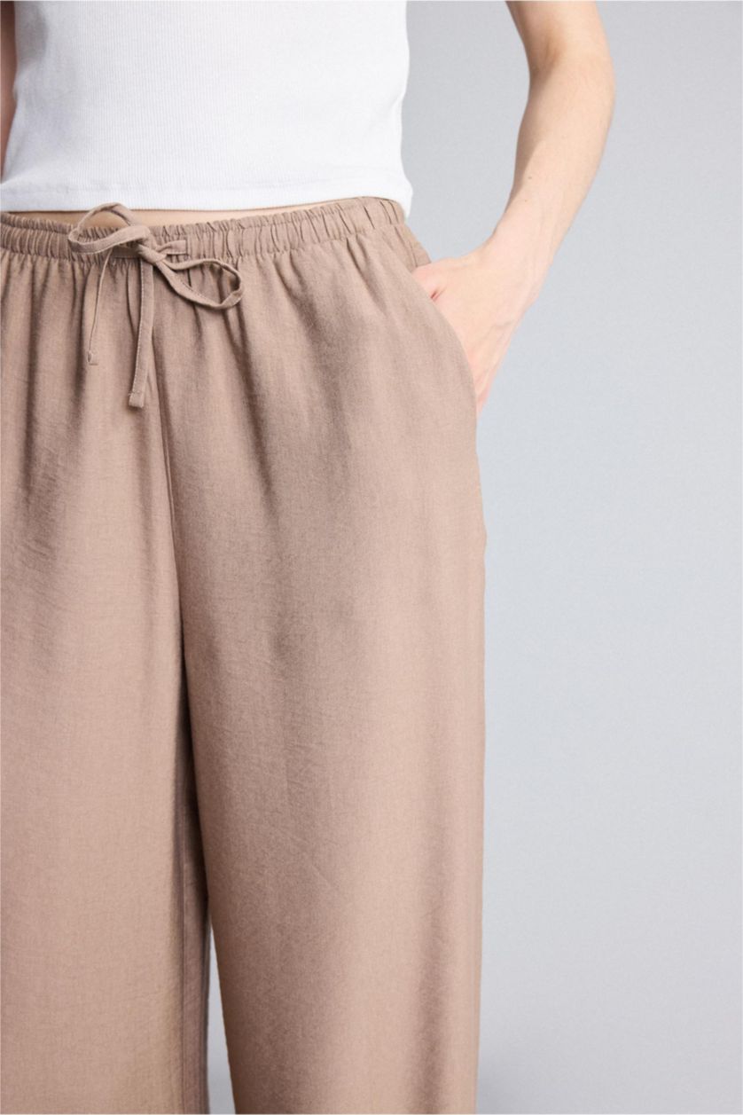 WOMAN Vison High Waist Wide Leg Trousers