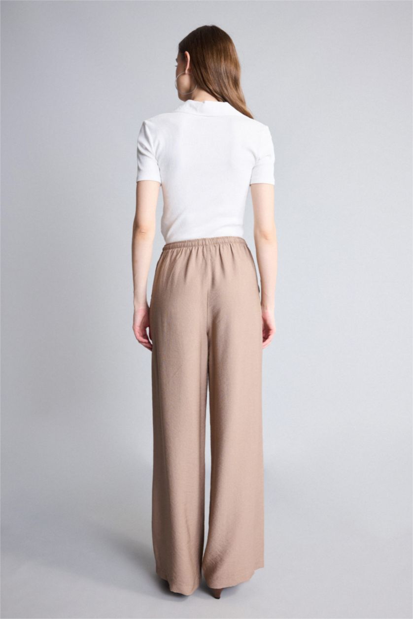 WOMAN Vison High Waist Wide Leg Trousers