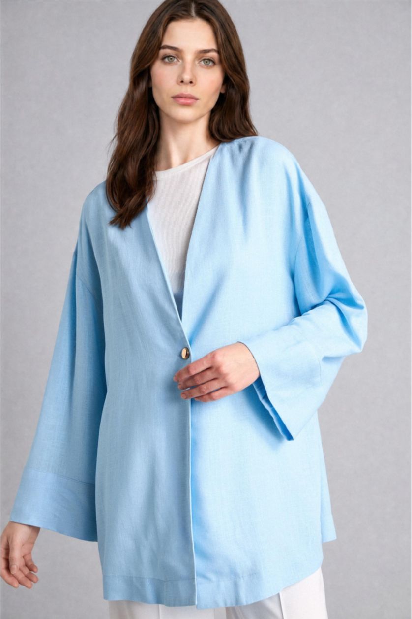 WOMAN Blue Regular Fit