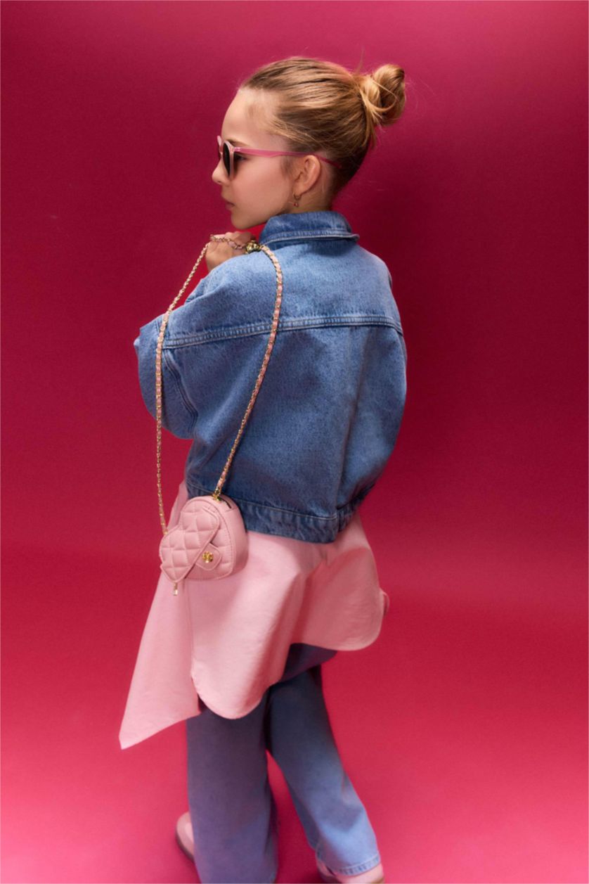 GIRLS & TEENS Blue جاكيت جينز بناتي