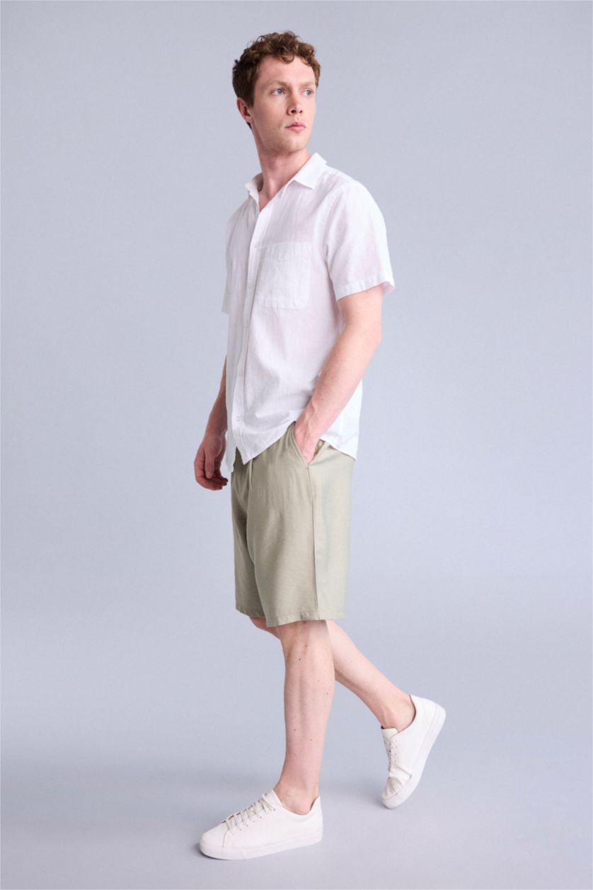 Men Khaki Bermuda