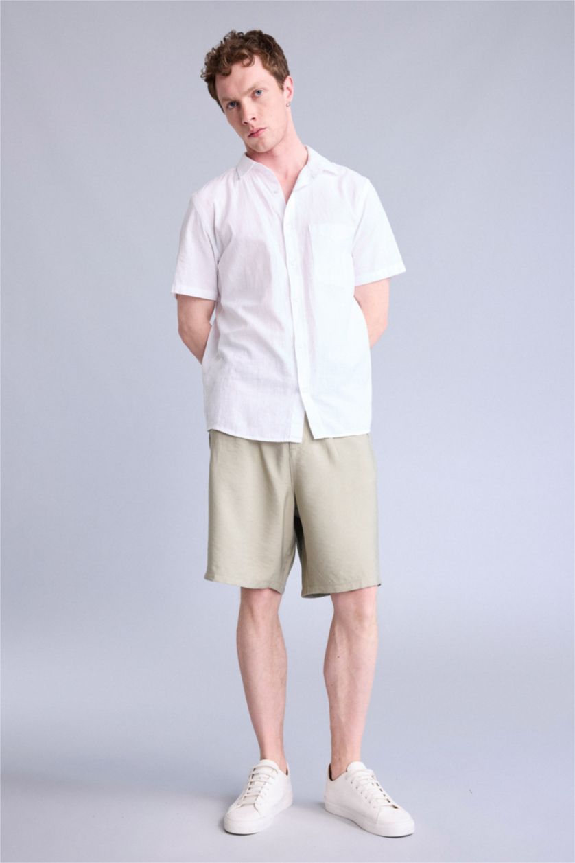 Men Khaki Bermuda