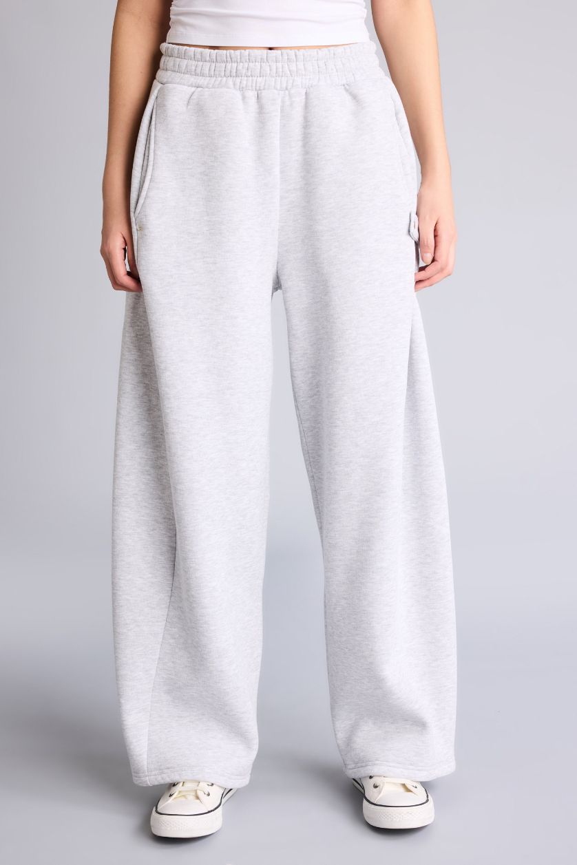 Woman Grey Melange Trousers