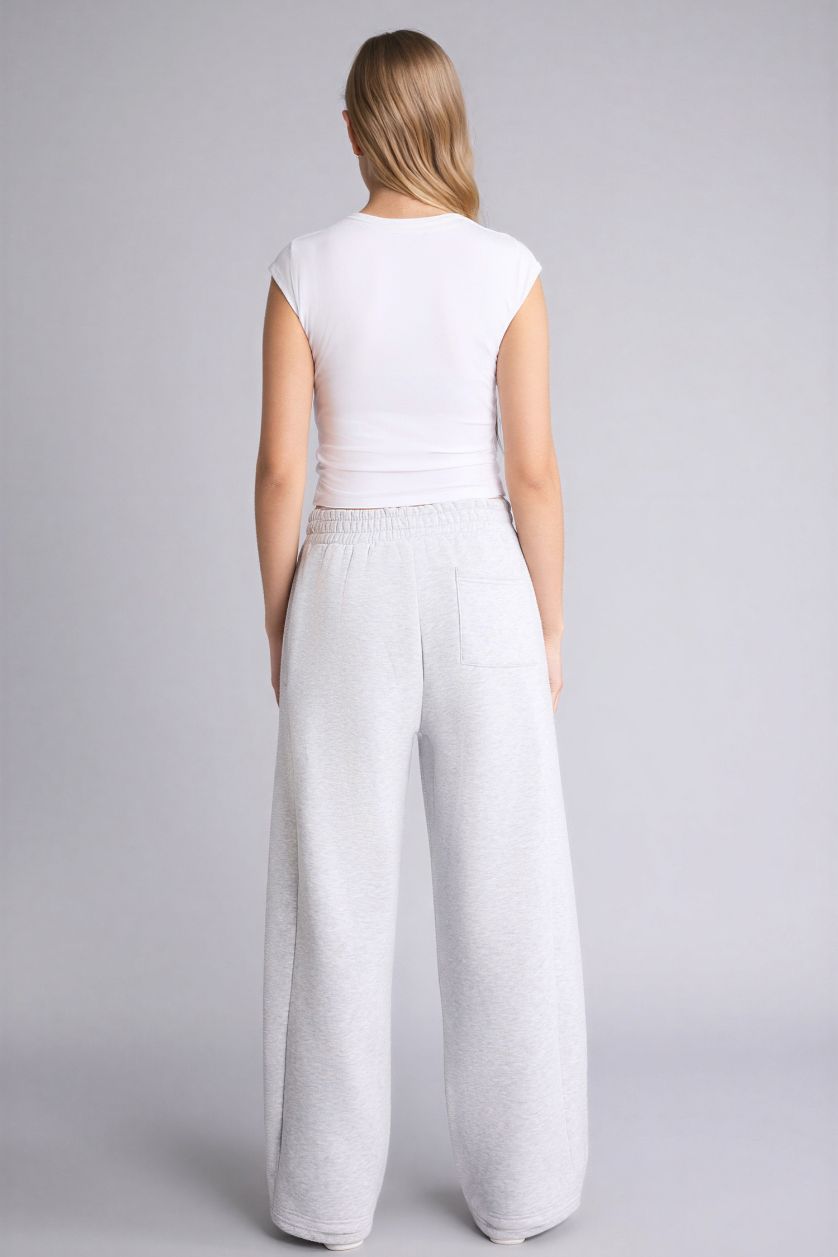 Woman Grey Melange Trousers