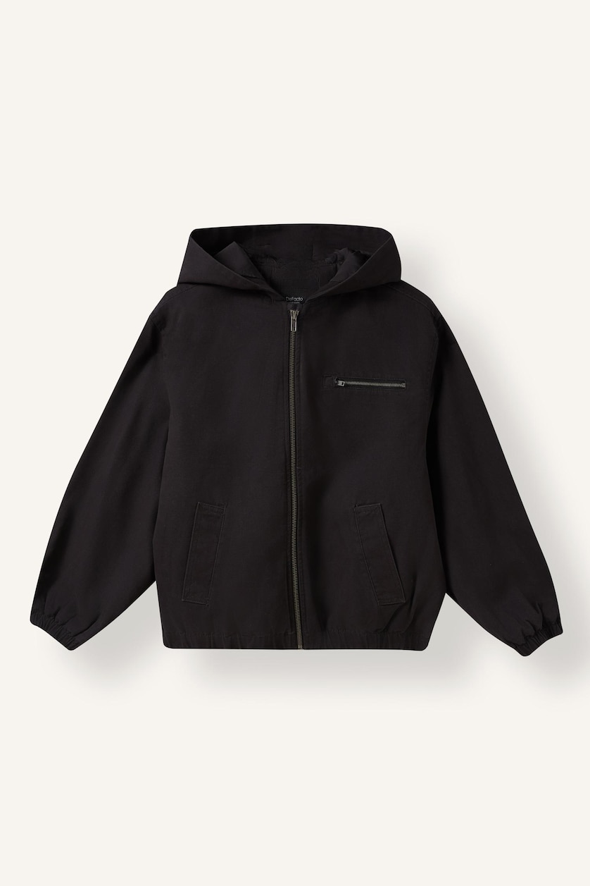 Young Boys - Teen Boys Black Boy Hooded Puffer Jacket