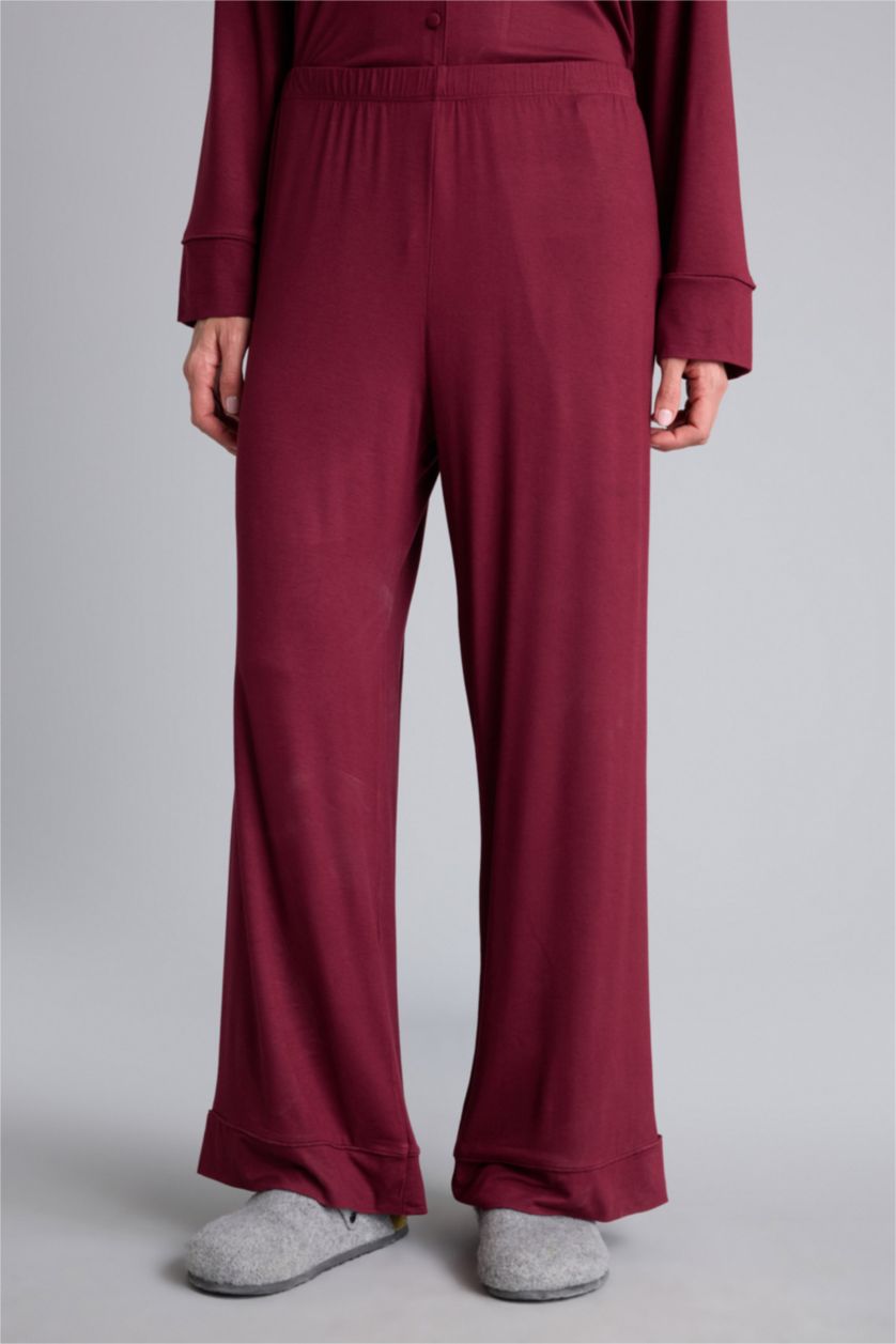 Әйелдерге Бордо Regular Fit ұзын жеңді 2 дана жинақ