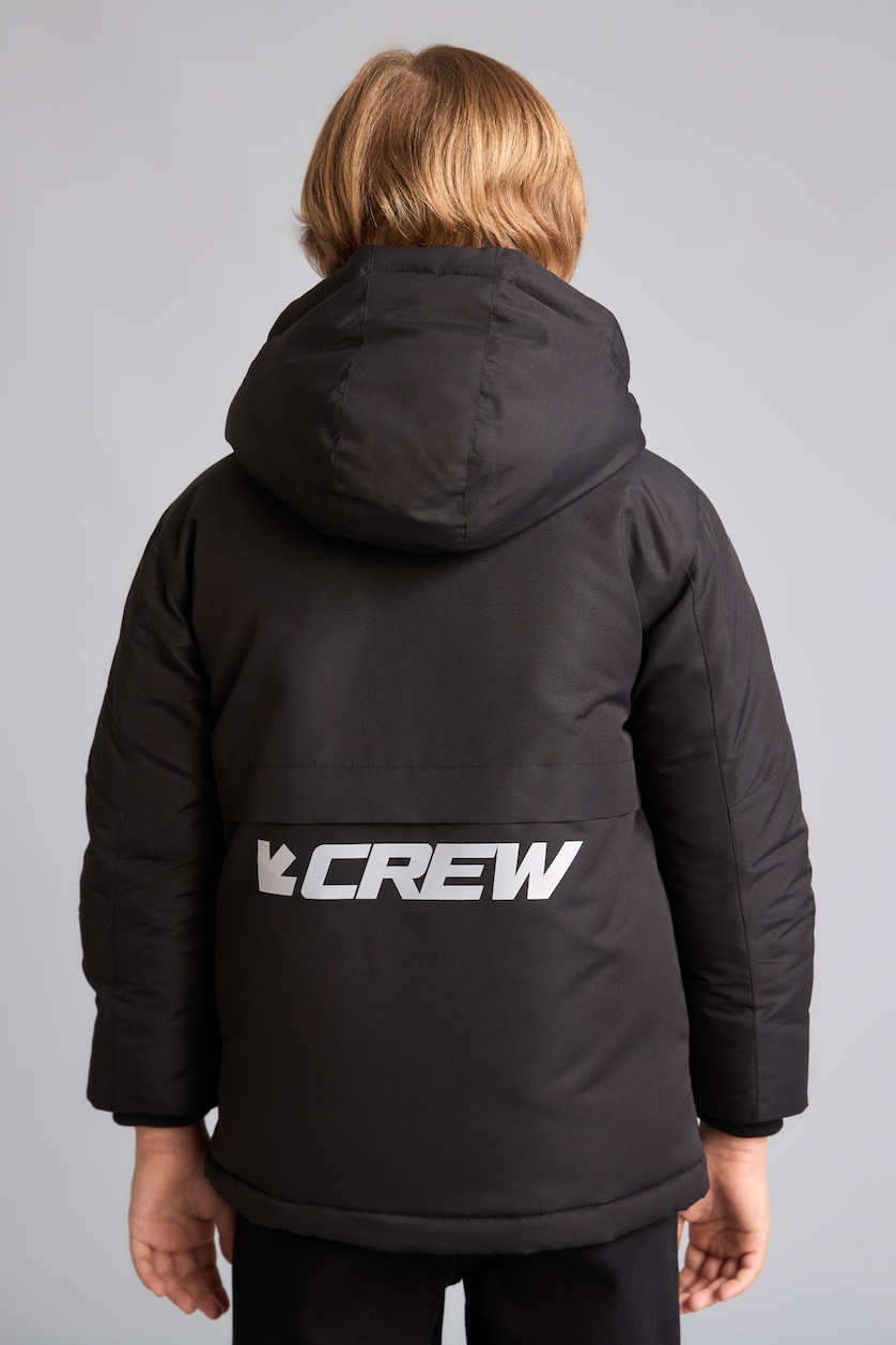 Young Boys - Teen Boys Black Boy Hooded Taffeta Puffer Jacket