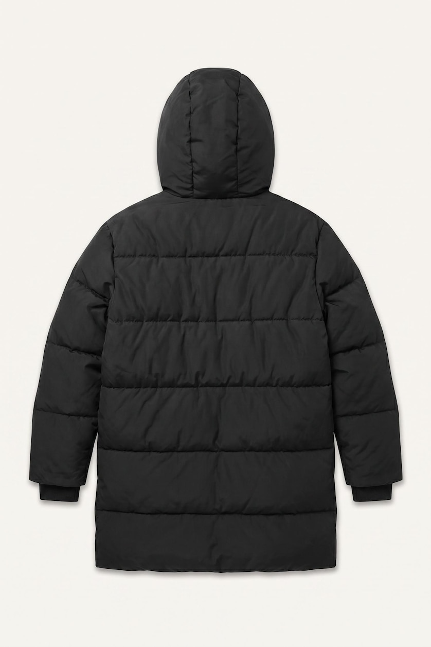 Young Boys - Teen Boys Black Boy Hooded Taffeta Coat