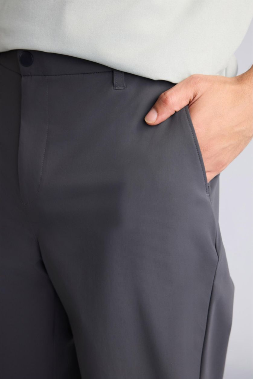 Men Anthracite Standard Fit Trousers