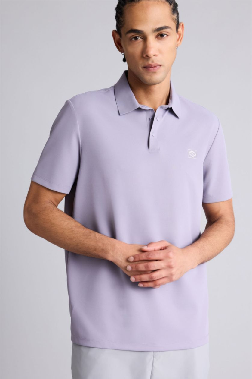 Мужчины Бордовый Футболка поло Standard Fit с коротким рукавом