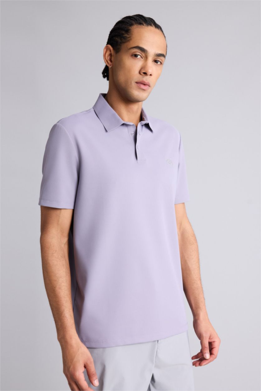 Мужчины Бордовый Футболка поло Standard Fit с коротким рукавом