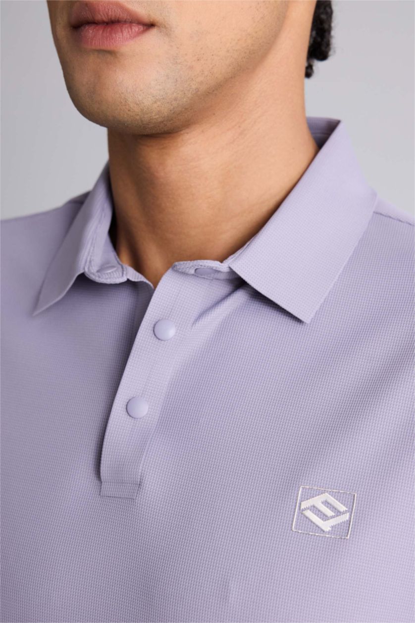 Мужчины Бордовый Футболка поло Standard Fit с коротким рукавом