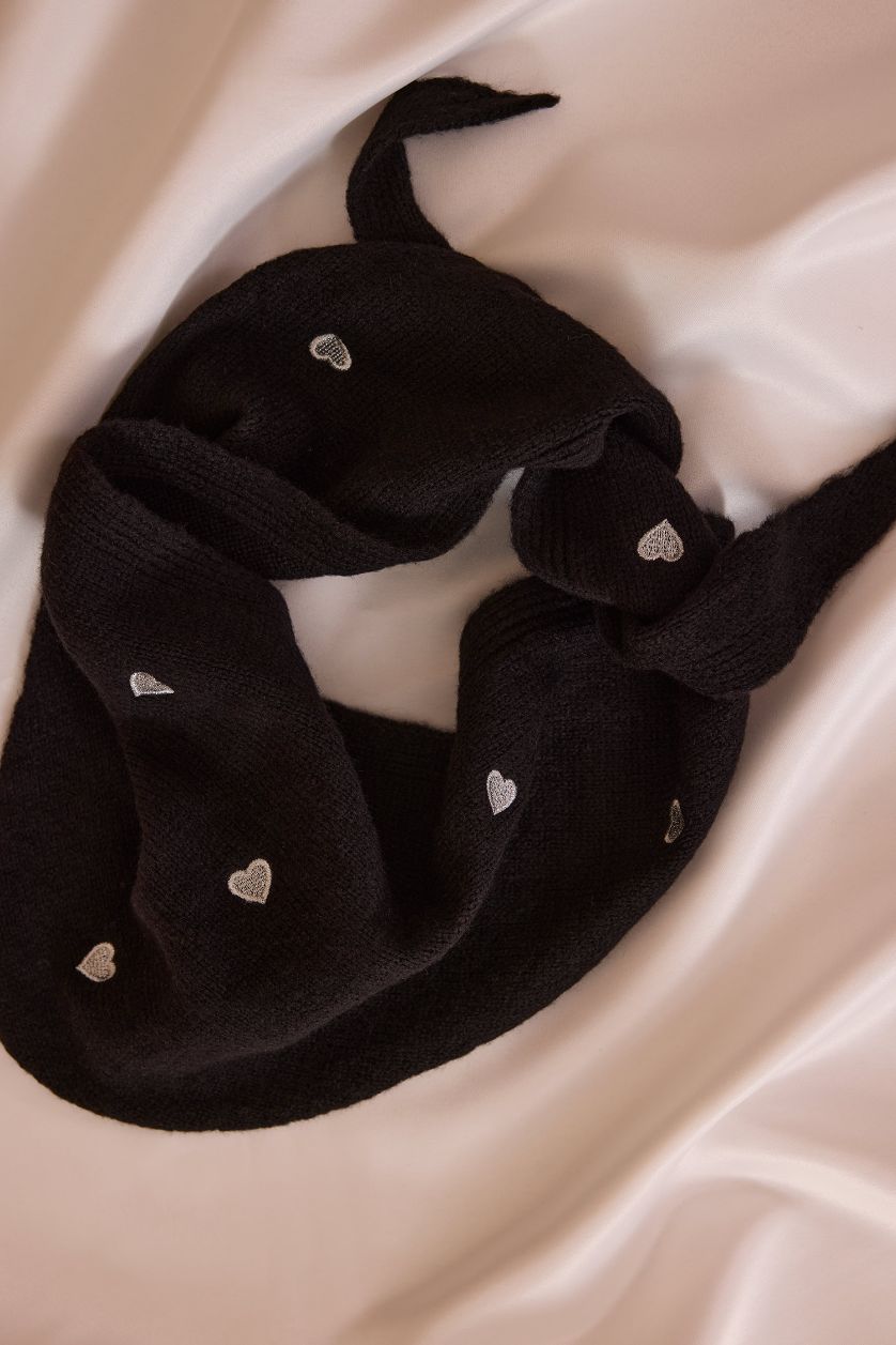 نساء أسود باندانا نسائي مطرز