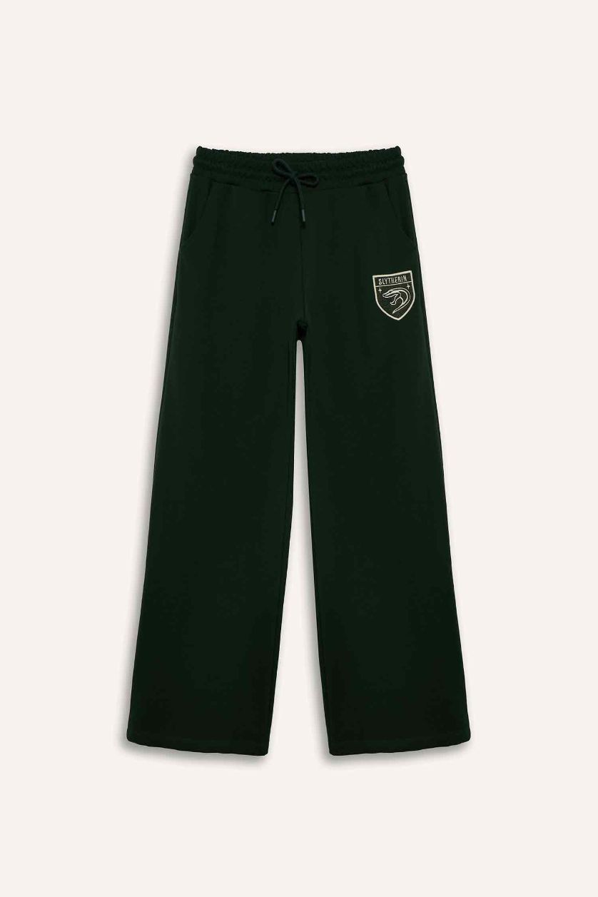 نساء أخضر غامق بنطلون وايد ليج برجل واسع من هاري بوتر