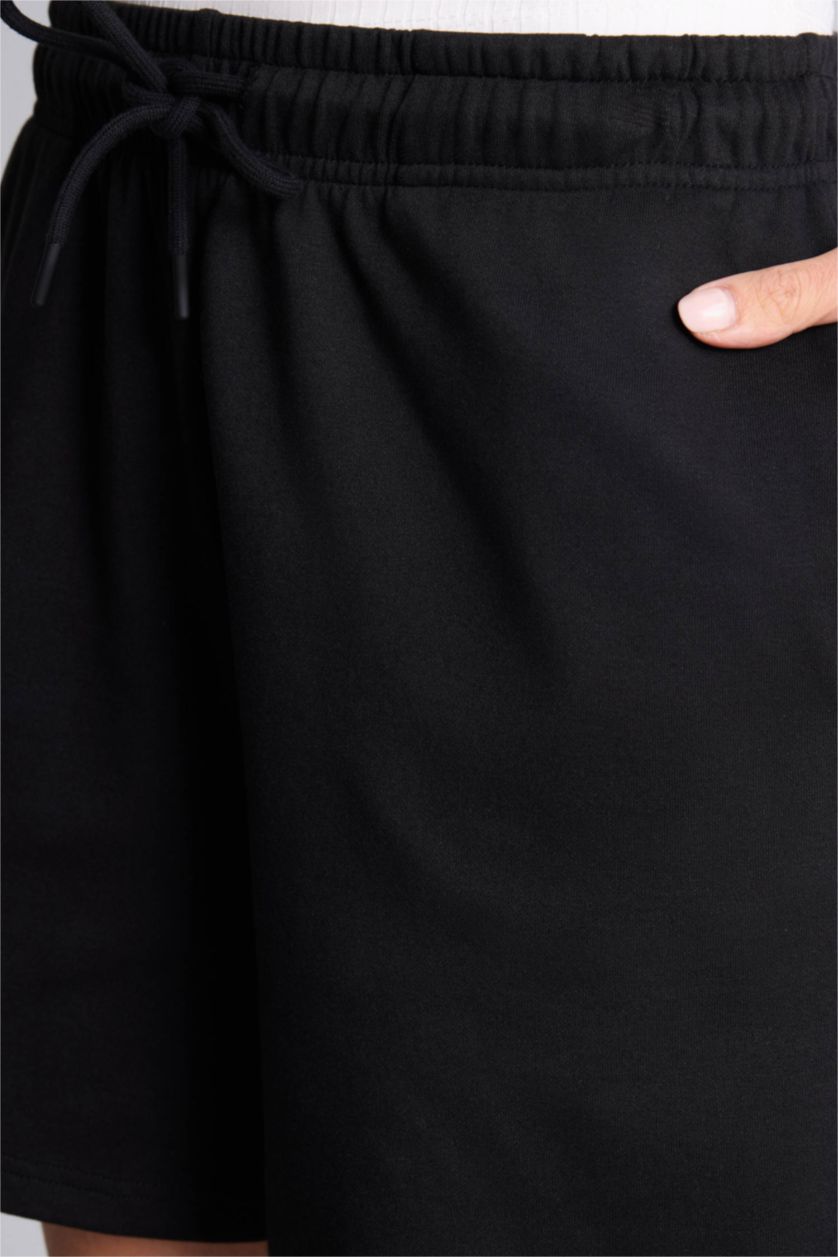 نساء أسود شورت برمودا بيزك