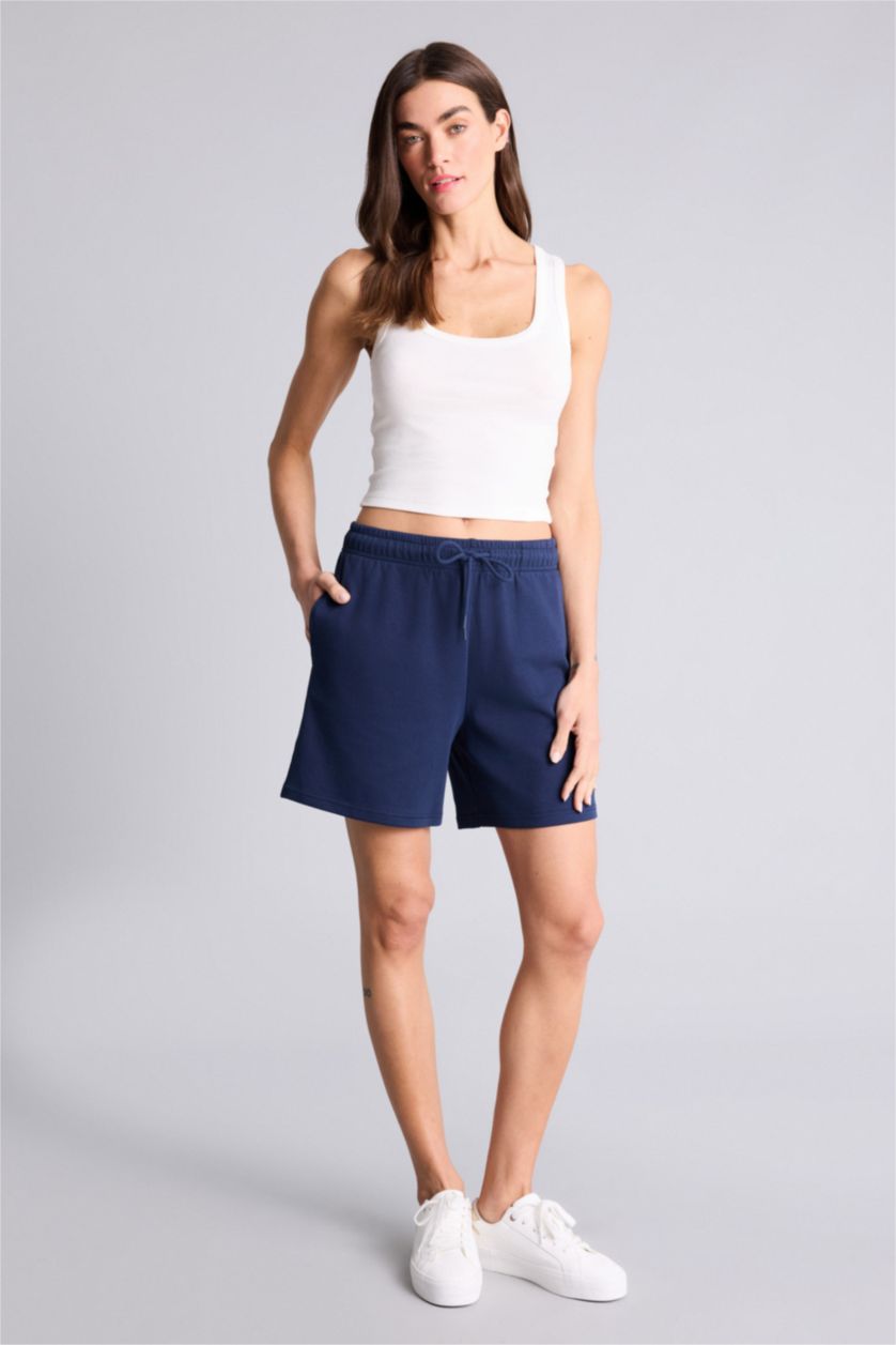 نساء كحلي شورت برمودا بيزك