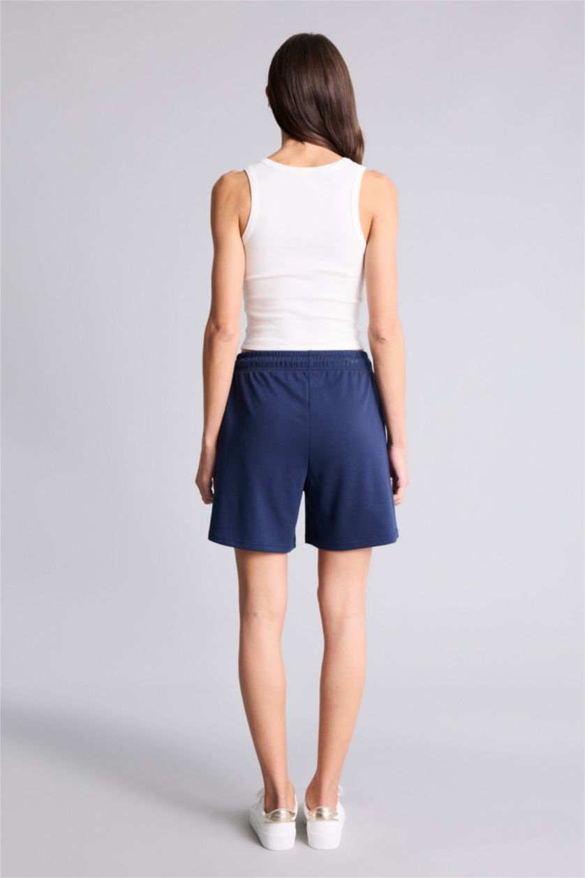 نساء كحلي شورت برمودا بيزك