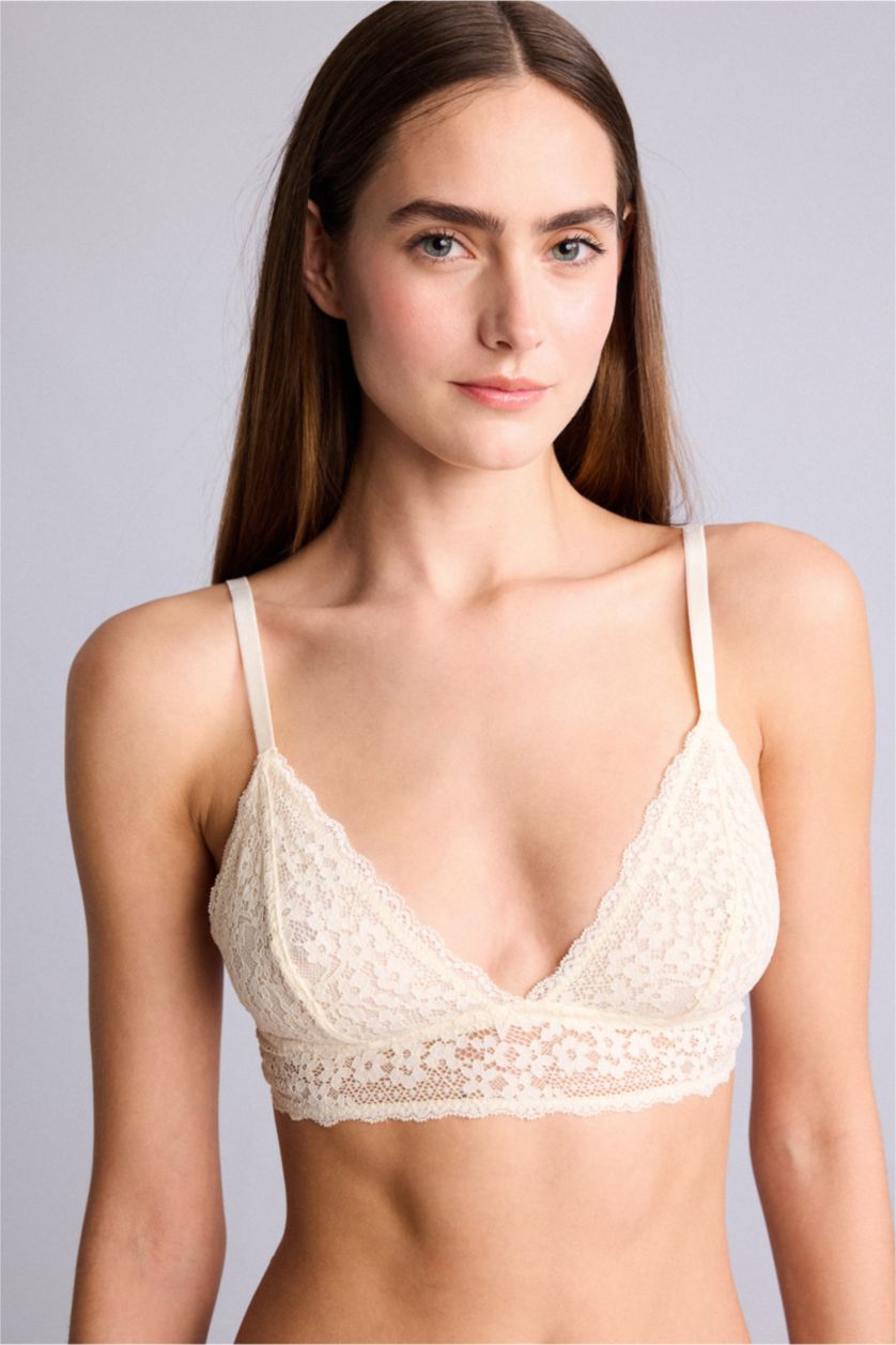 WOMAN Ecru Fall in Love Full Lace Bra