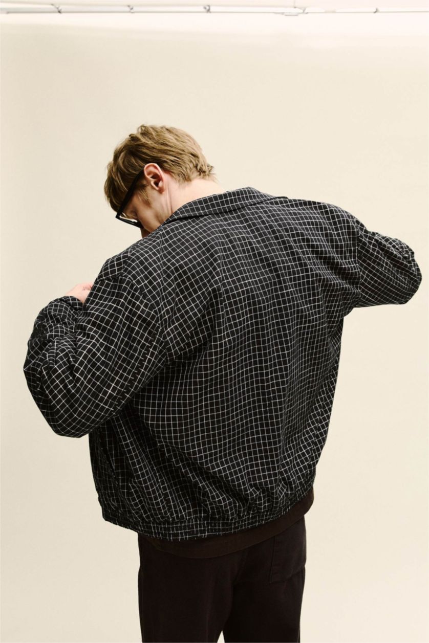 Erkek Siyah Regular Fıt Mont