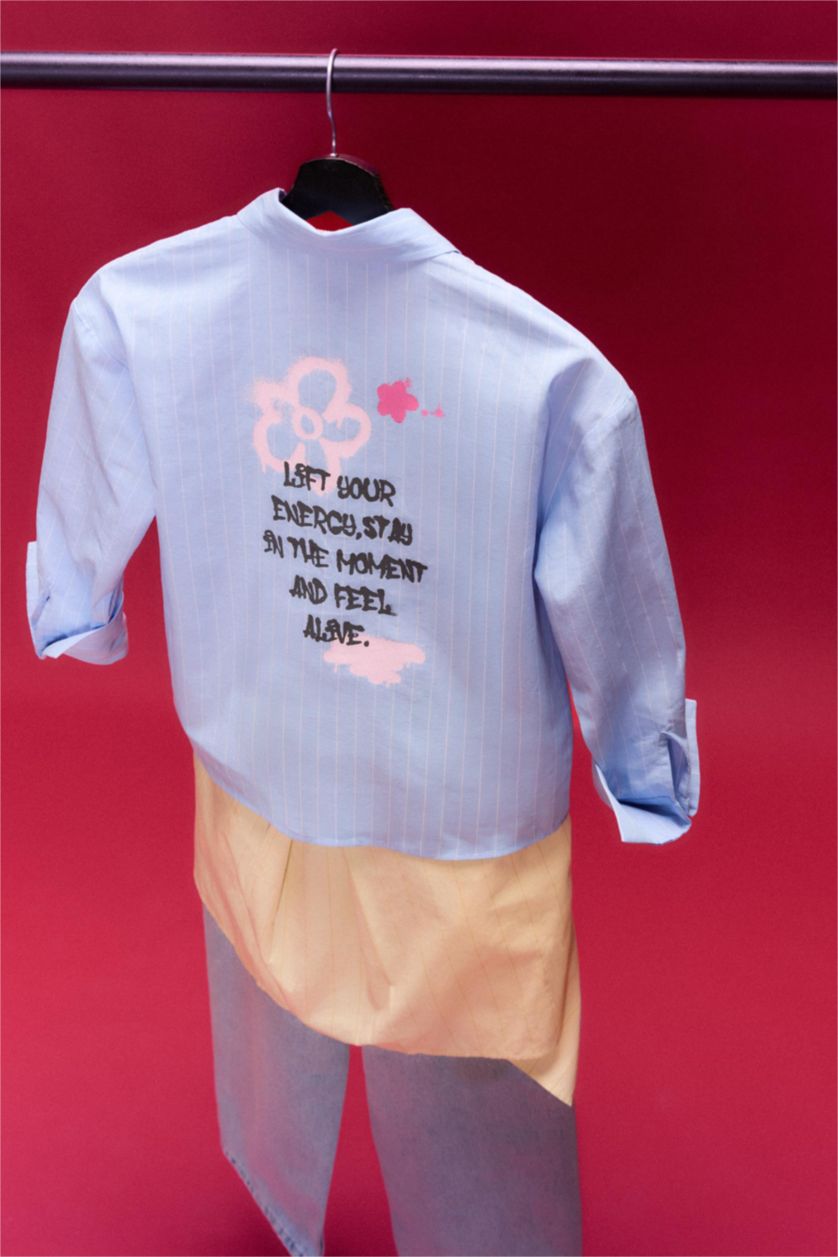 GIRLS & TEENS Light Blue Girl Poplin Shirt