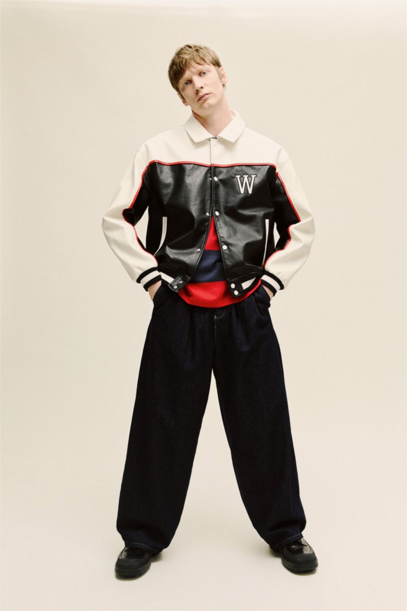 رجال أسود جاكيت اوفر سايز