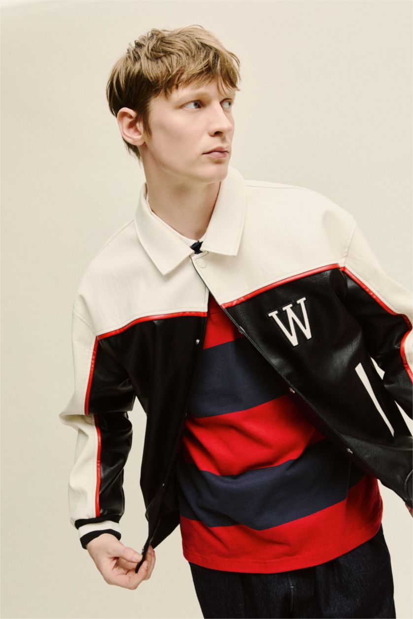 رجال أسود جاكيت اوفر سايز