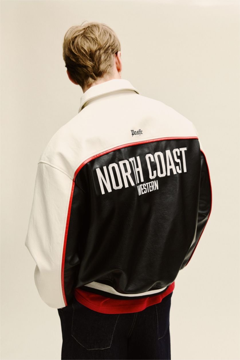 رجال أسود جاكيت اوفر سايز