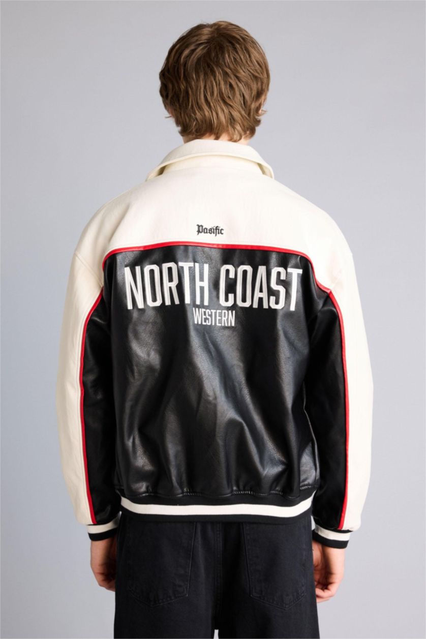 رجال أسود جاكيت اوفر سايز