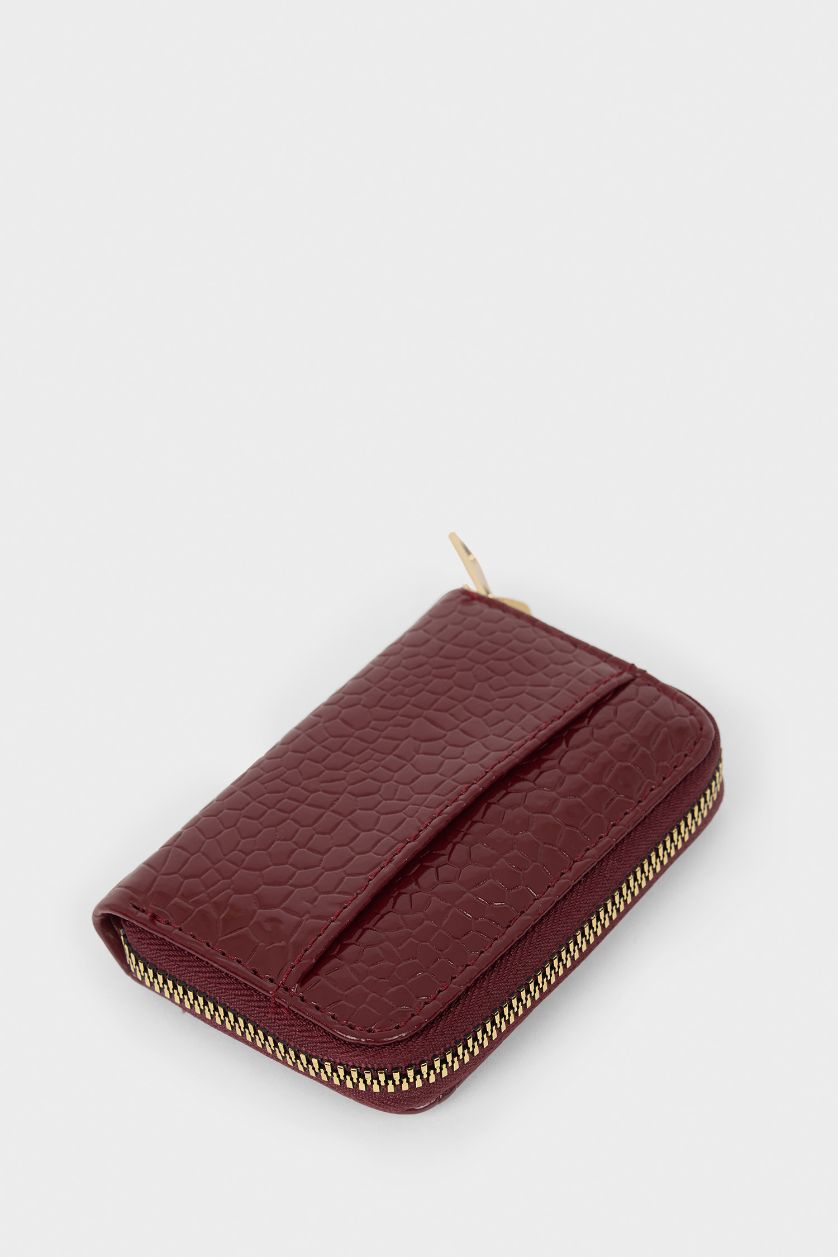 Kadın Bordo Kadın Bozuk Para Çantası