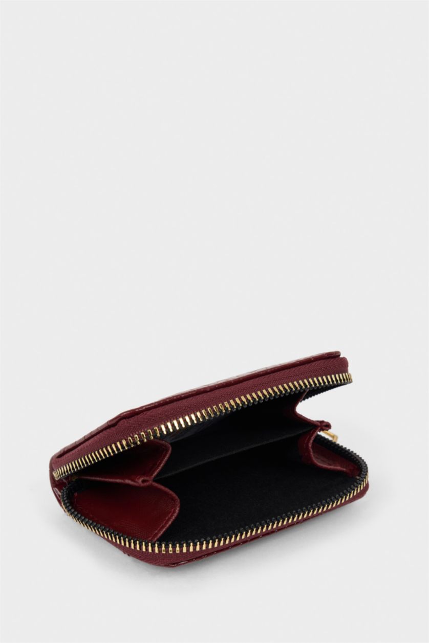 Kadın Bordo Kadın Bozuk Para Çantası