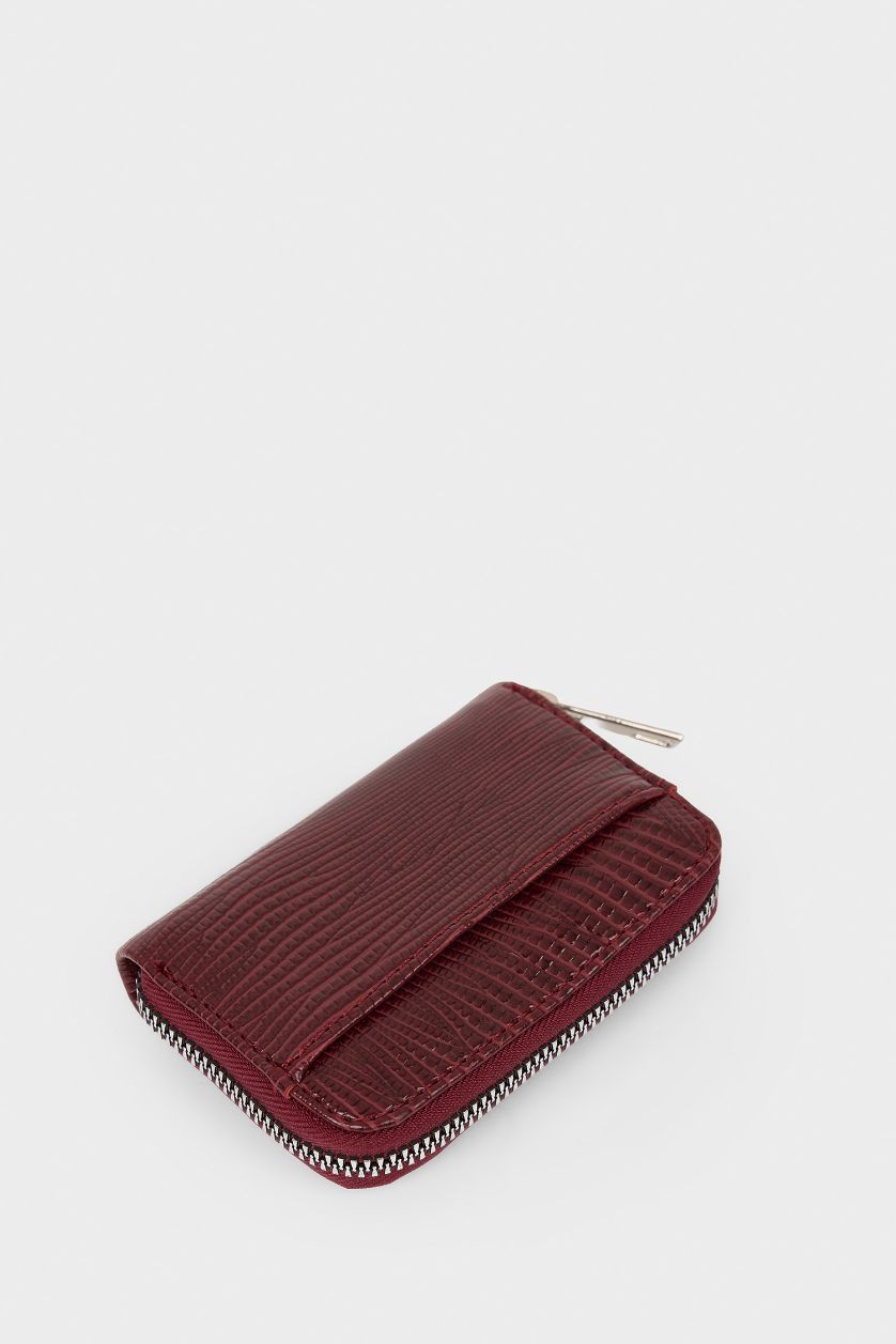 Kadın Bordo Kadın Bozuk Para Çantası