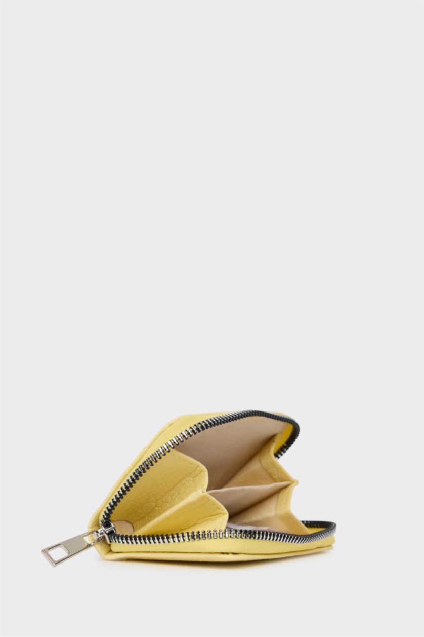 Kadın Açık Sarı Kadın Bozuk Para Çantası