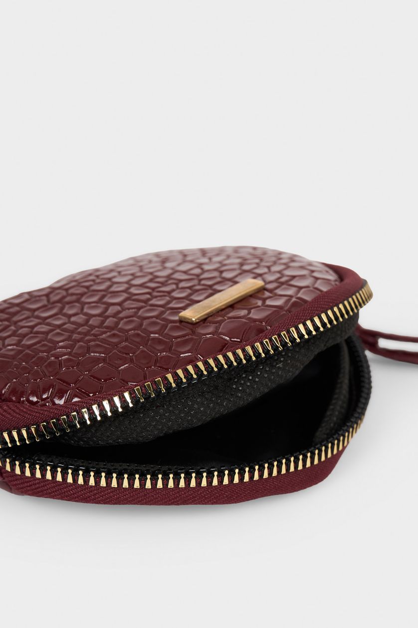 Kadın Bordo Kadın Bozuk Para Çantası