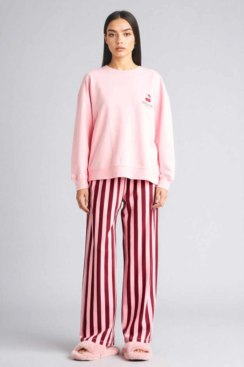 Woman Pink 2 piece Regular Fit Set