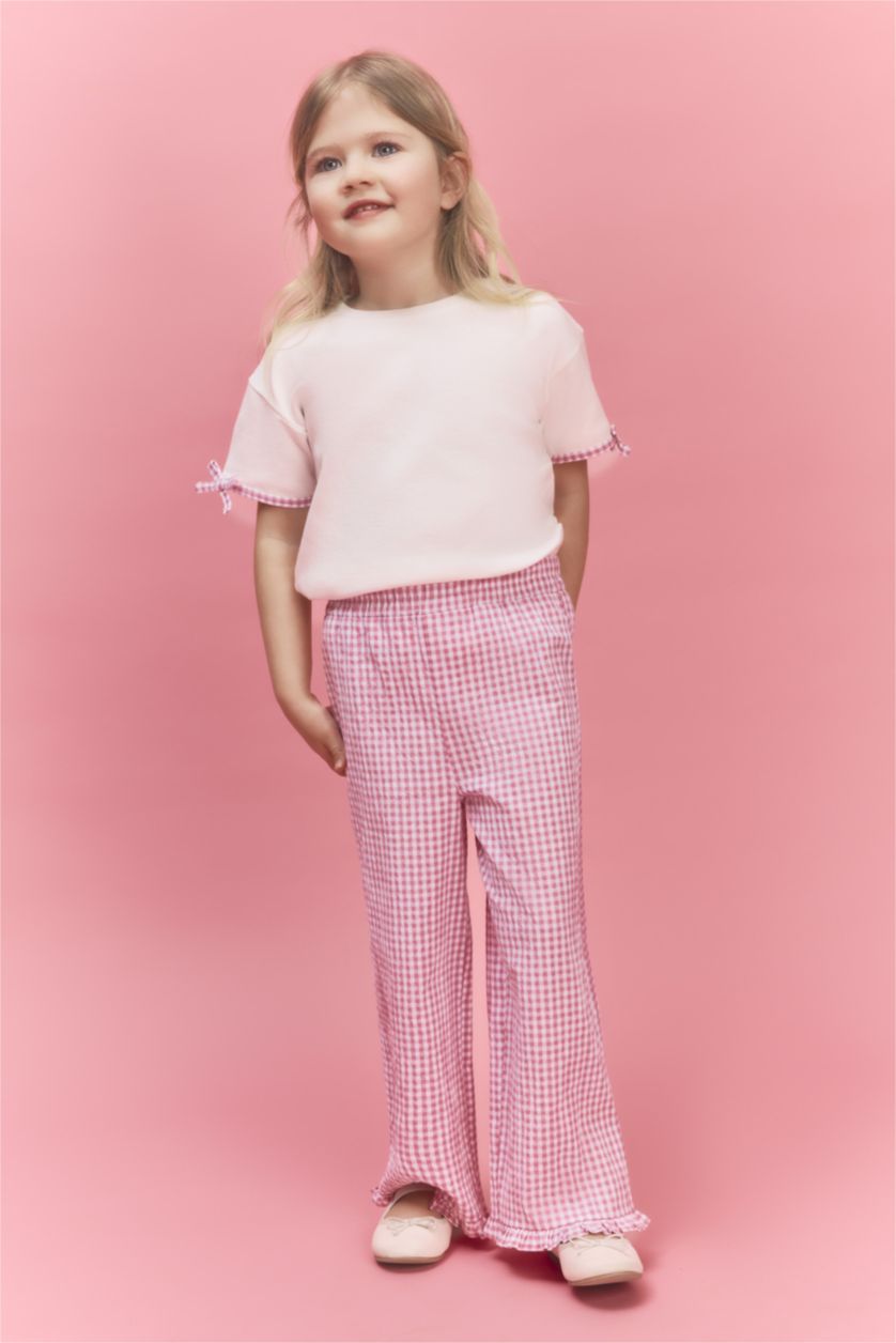 Baby Girls Ecru Baby Girl Ribbed 2 Piece Set