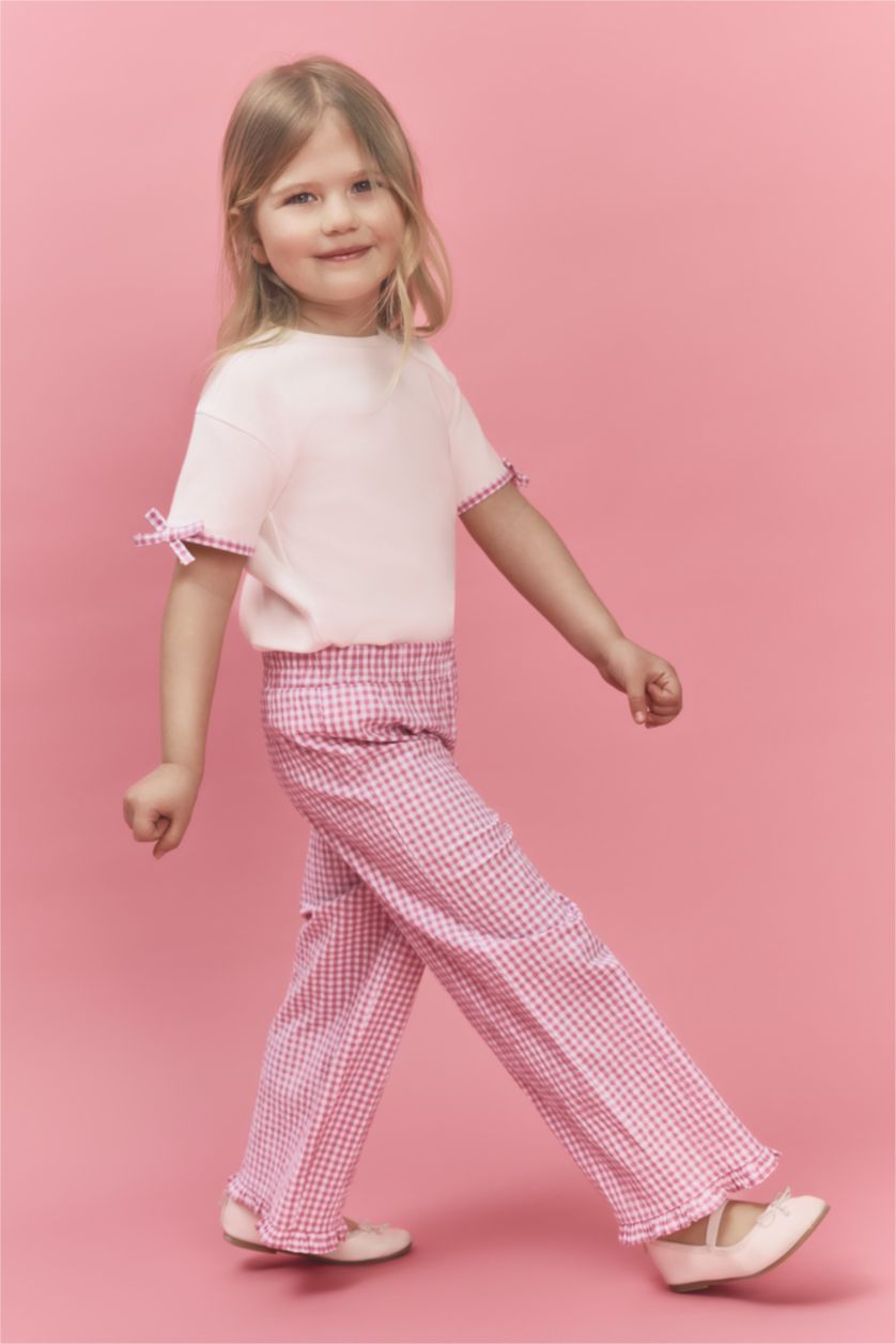 Baby Girls Ecru Baby Girl Ribbed 2 Piece Set