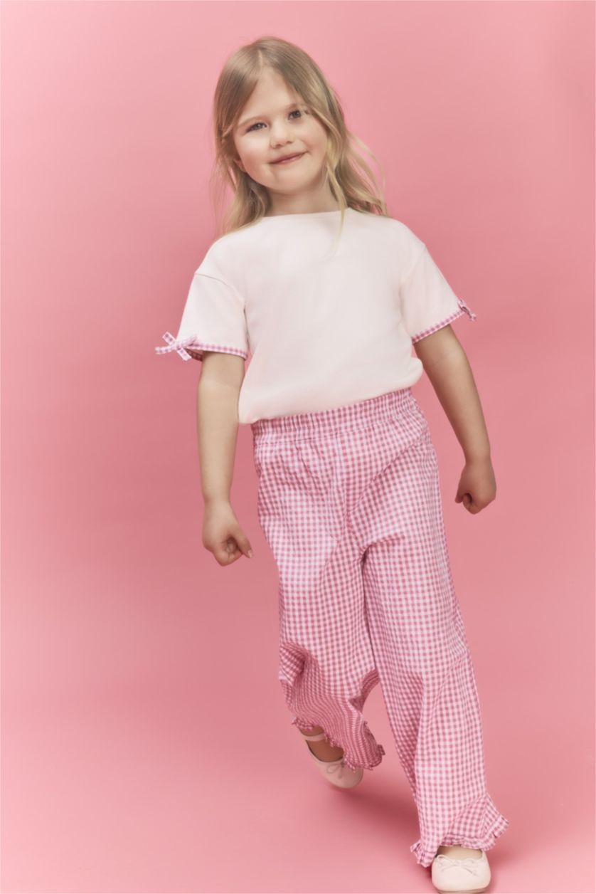 Baby Girls Ecru Baby Girl Ribbed 2 Piece Set