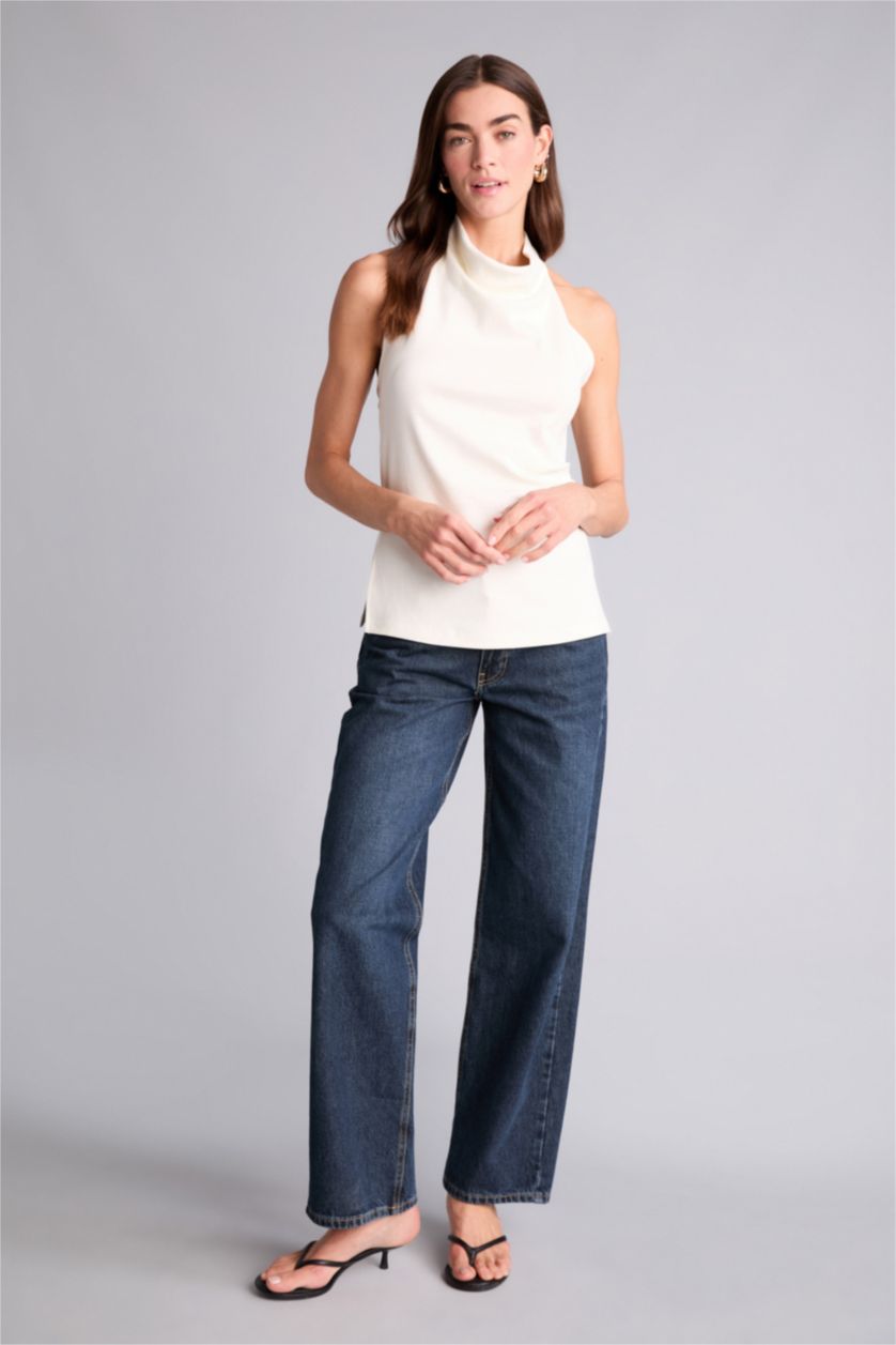 Kadın Ekru Slım Fıt Atlet