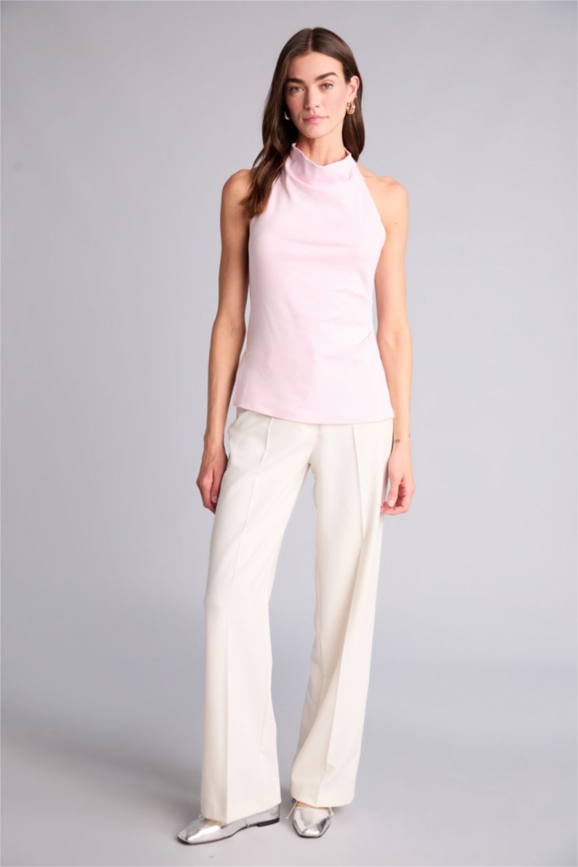 Kadın Açık Pembe Slım Fıt Atlet