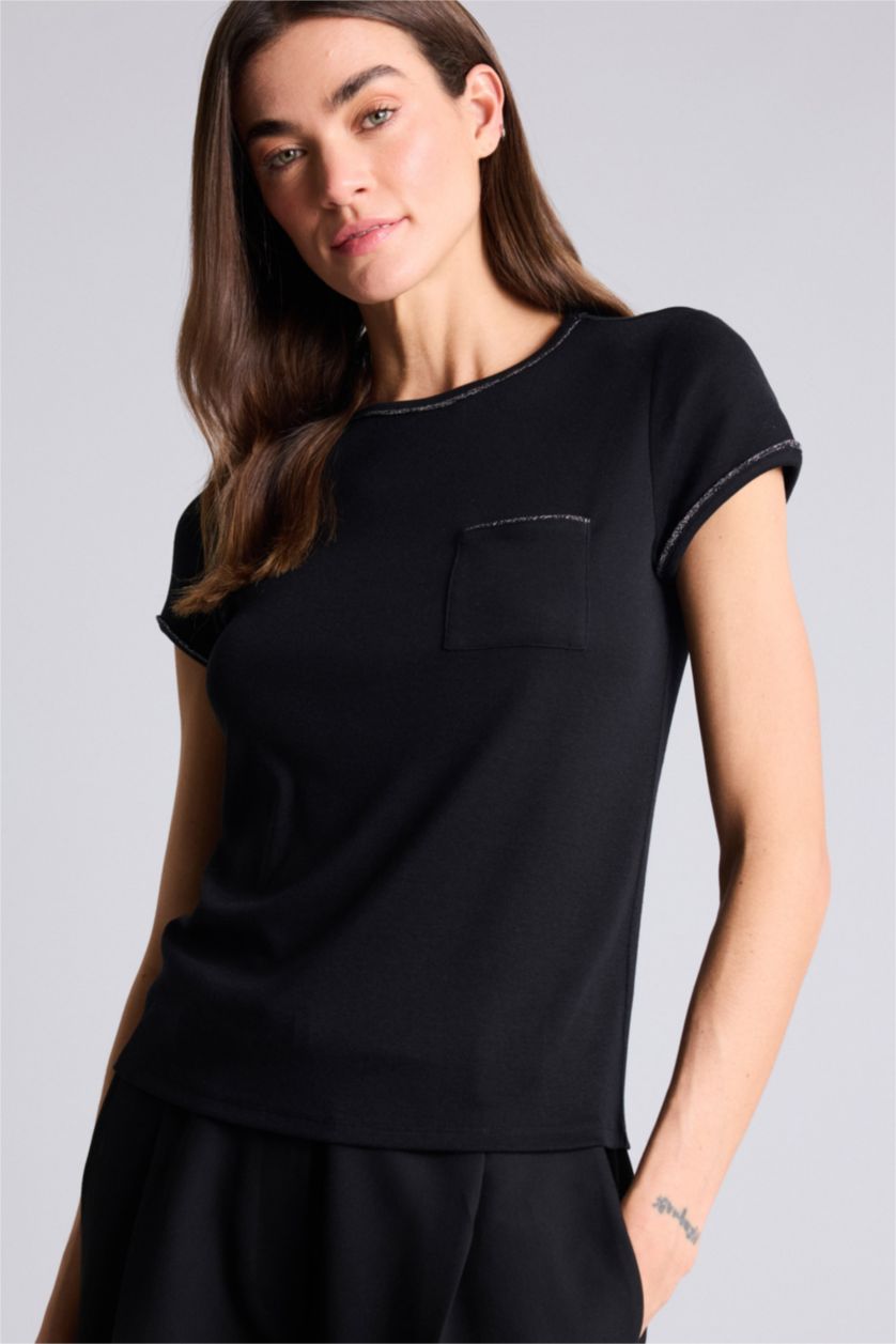 Әйелдерге қара Woman Short Sleeve T-Shirt