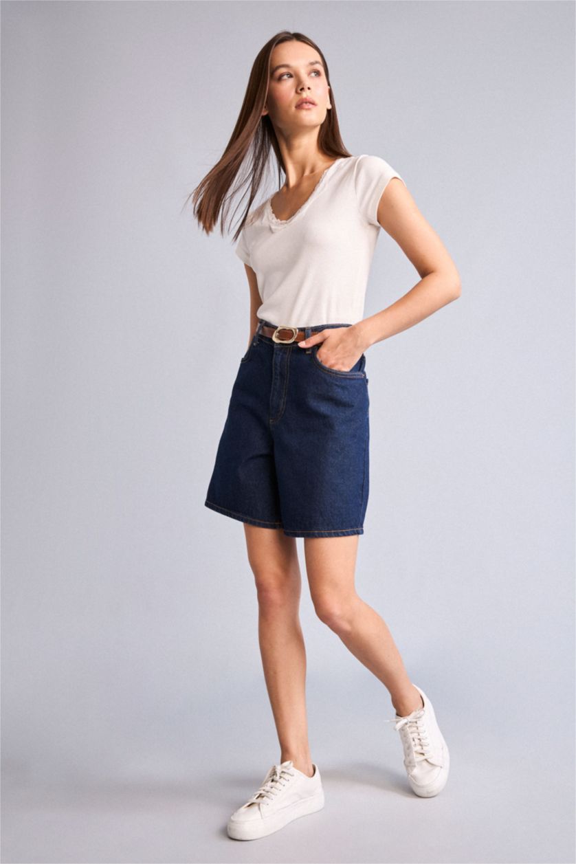 Women Blue Black Denim