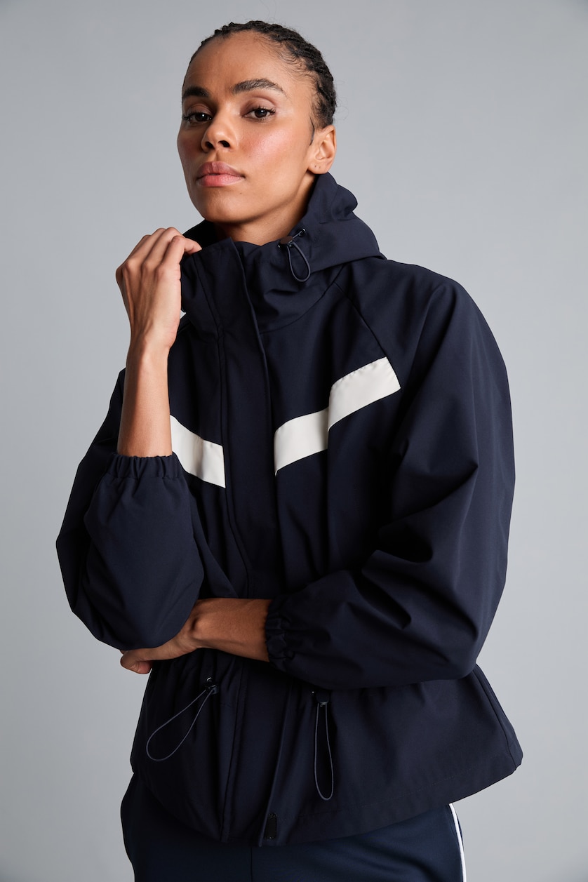 Women NAVY Woman Rain Coat