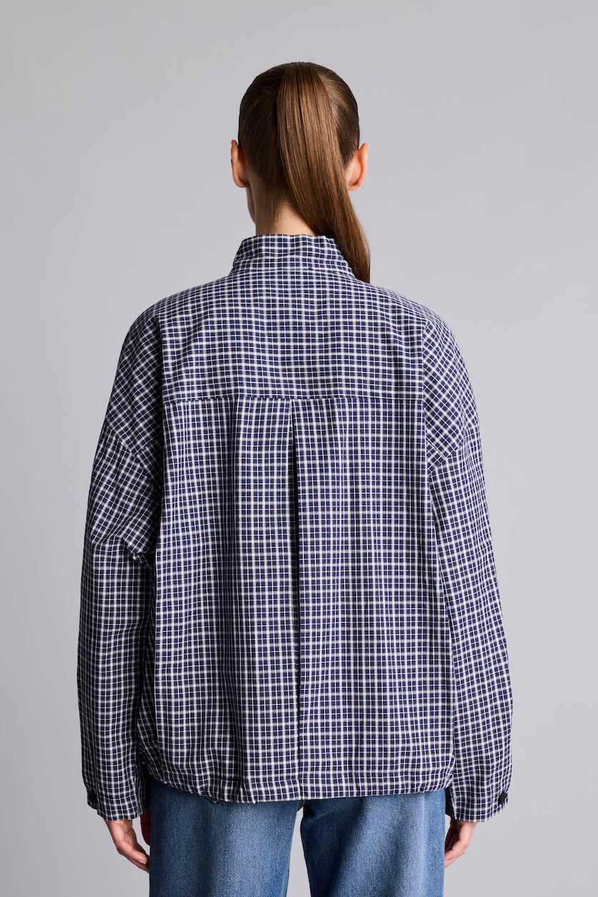 WOMAN NAVY Regular Fit Poplin Long Sleeve Tunic