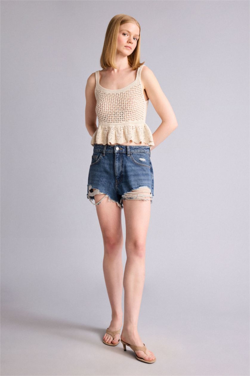 Women Dark Blue Denim