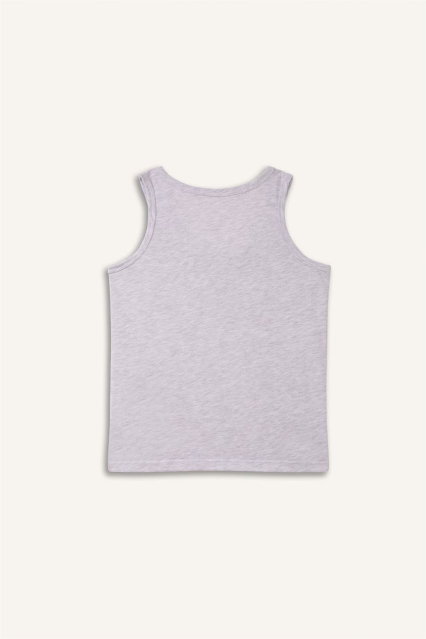 Erkek Çocuk - Genç Erkek Beyaz Araç Baskılı 3'lü Atlet Erkek Çocuk